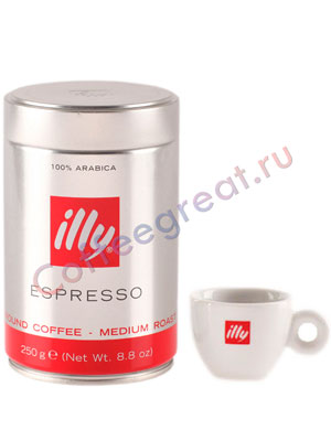 Кофе Illy молотый Espresso Coffee Medium Art Collection 250гр
