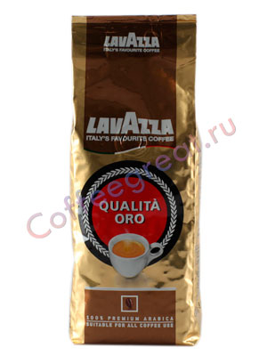 Кофе Lavazza в зернах Qualita Oro 250 гр в.у.