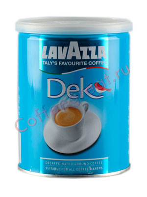 Кофе Lavazza молотый DeK 250 гр ж.б.