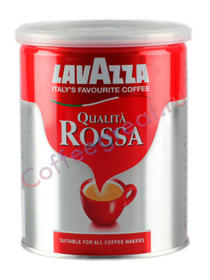 Кофе Lavazza молотый Qualita Rossa 250 гр ж.б.