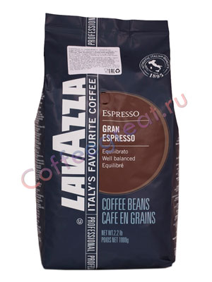 Кофе Lavazza в зернах Grand Espresso 1 кг в.у.