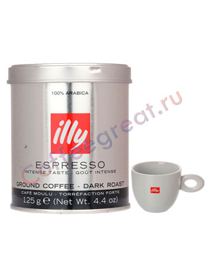  Illy  Espresso Coffee Dark 125 