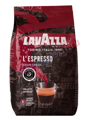 Кофе Lavazza в зернах Gran Crema Espresso 1 кг в.у.