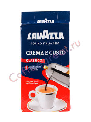 Кофе Lavazza молотый Crema e Gusto 250 гр в.у.